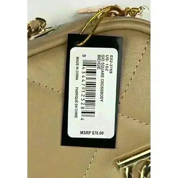 NEW! Bebe Women's Gio Square Crossbody Bag NWT $78 - Picture 5 of 5